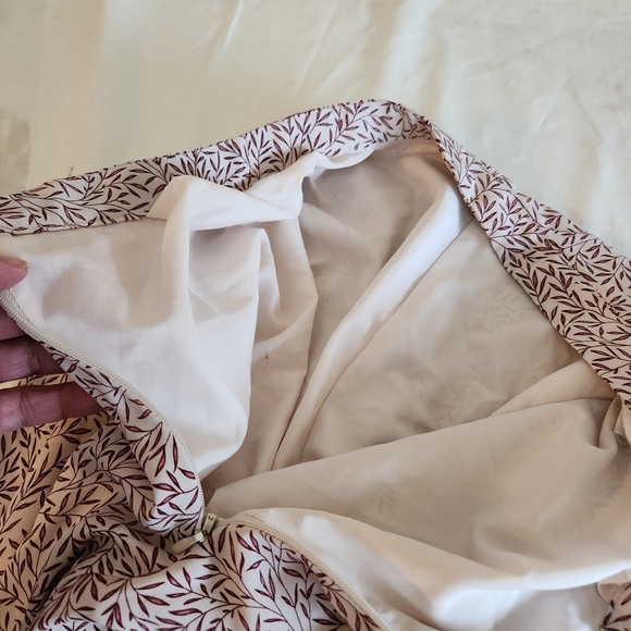 Morris & Co Elegant Cream Skirt W/ Leaves Print. Size 2 NWOT Fairygoth Boho - Picture 8 of 8